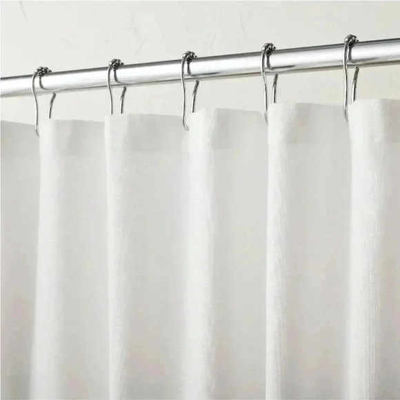 NWT Natalia Bird Shower Curtain White - OPALHOUSE designed with Jungalow - Picture 6 of 7